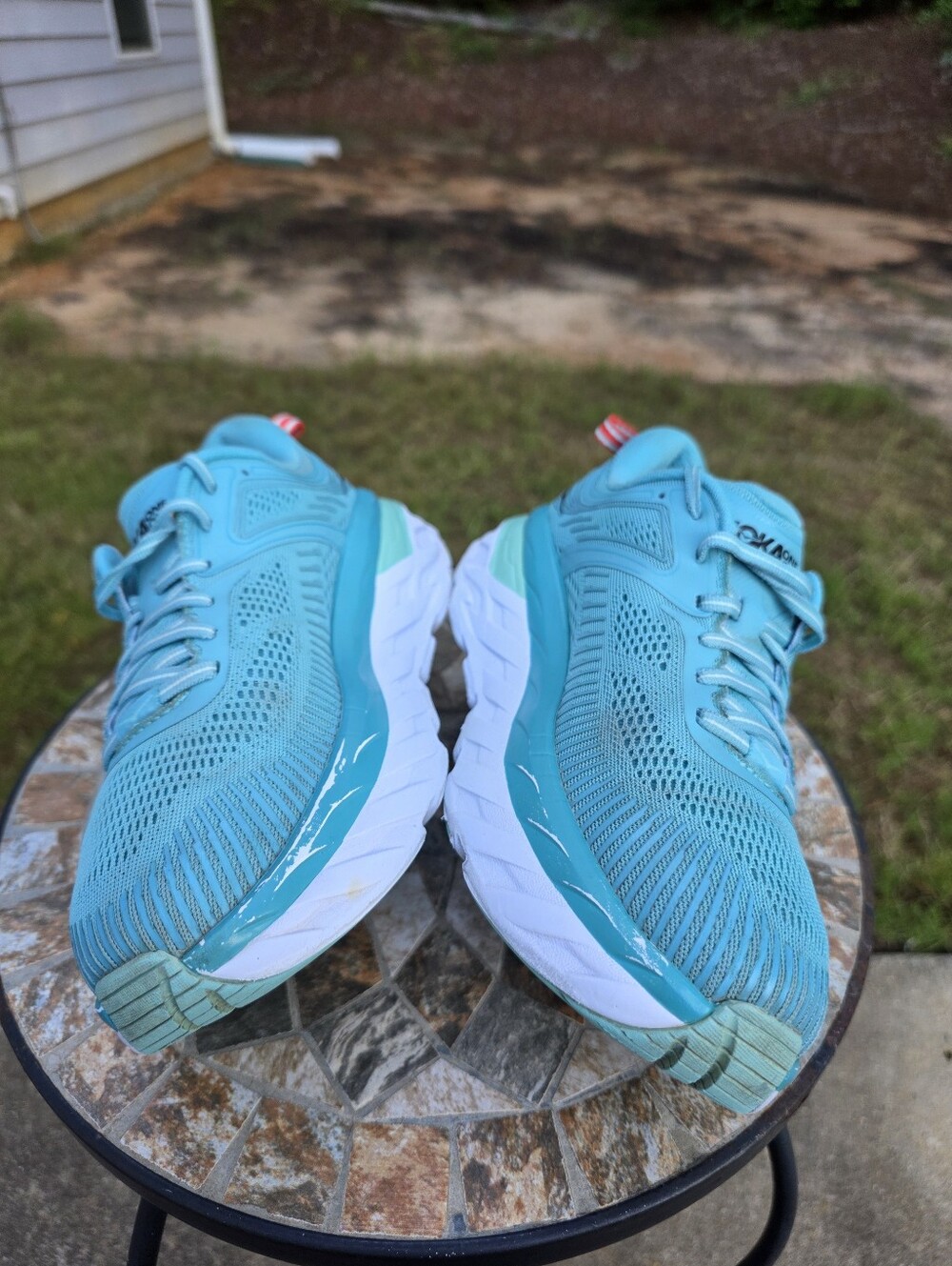 Hoka Bondi 7 1110519 AEBL Aquarelle Running Shoes Sneakers Women's Size 8 - Picture 5 of 9